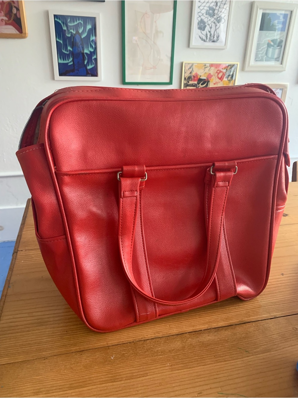 Red Samsonite Satchel